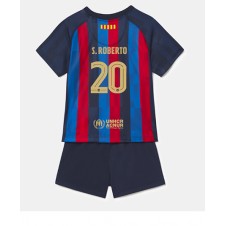 Barcelona Sergi Roberto #20 Hemmaställ Barn 2022-23 Korta ärmar (+ Korta byxor)
